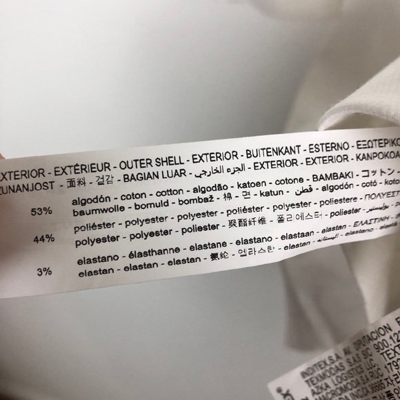 Zara Long Sleeve Off Shoulder Mini Dress Ivory XS - Picture 6 of 9